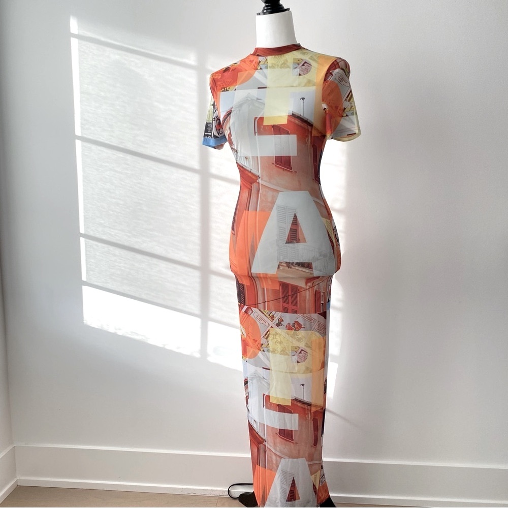 Mesh Maxi Dress | Peppermayo